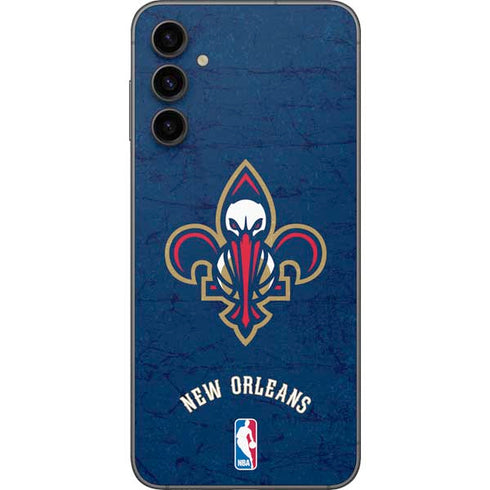 NBA New Orleans Pelicans Distressed Galaxy A14 5G Skin